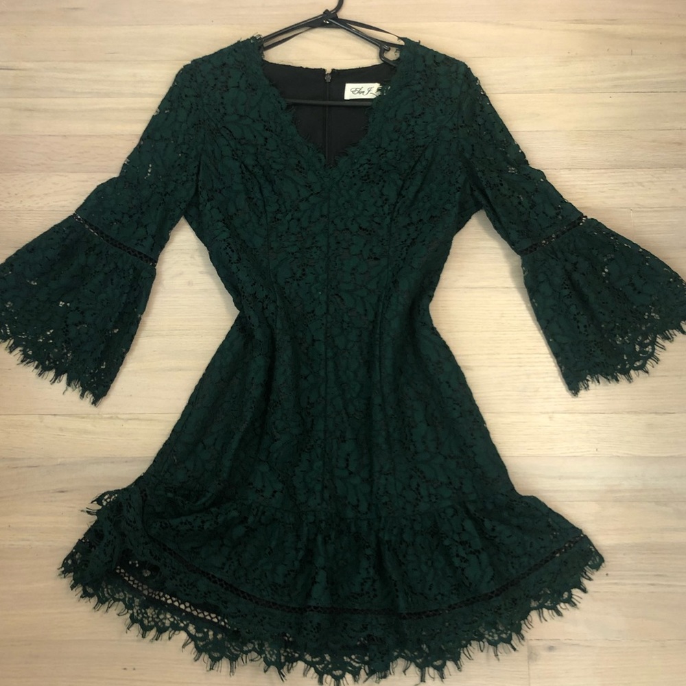 Gorgeous Forrest green Eliza J dress. Size 12P.